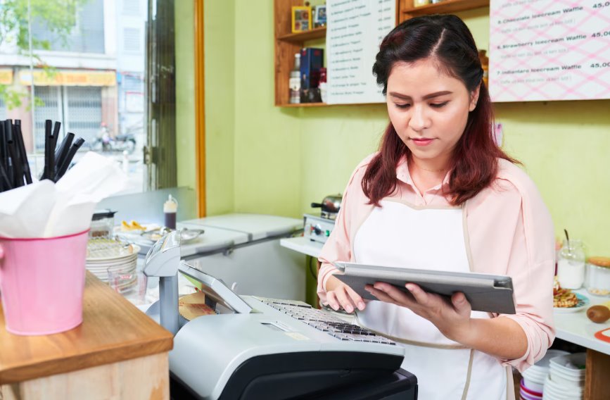 Shopify integrated POS system managing retail inventory