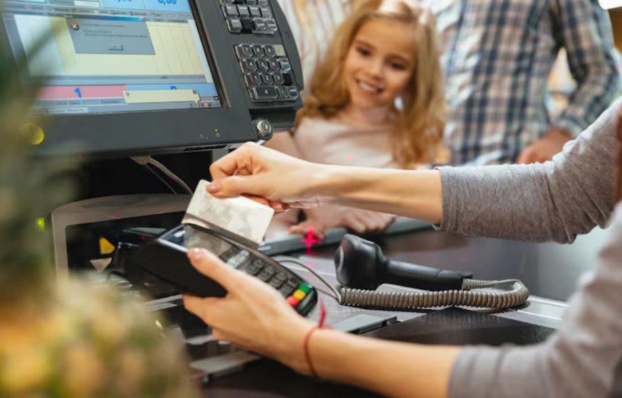 POS terminal processing secure retail card payments