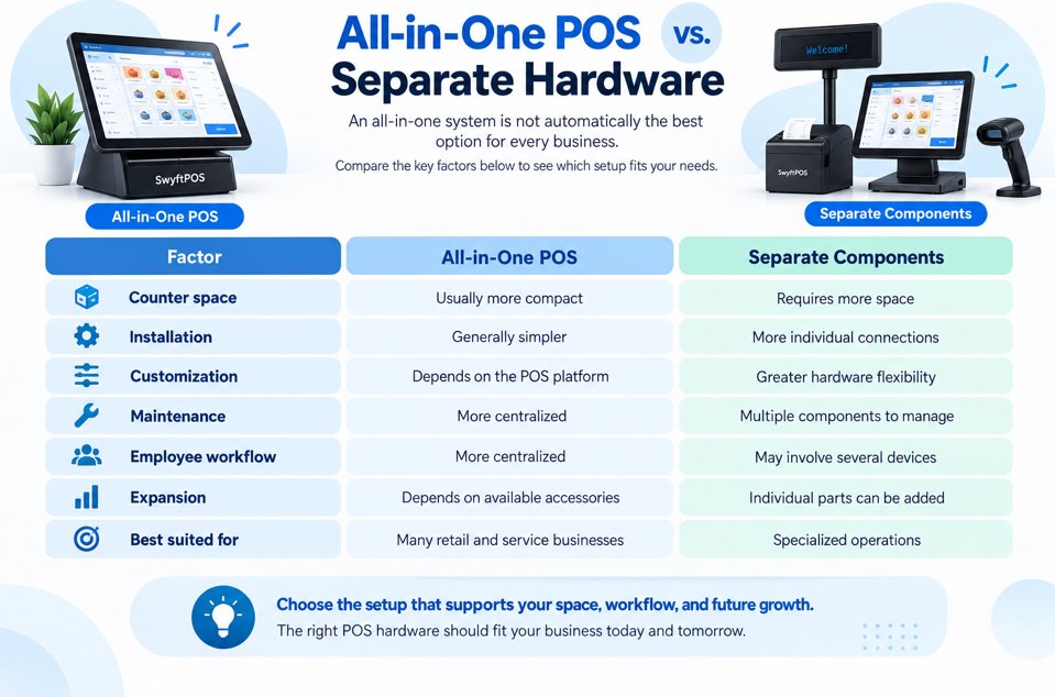 All-in-One POS v. Separate Hardware: Which is Better?